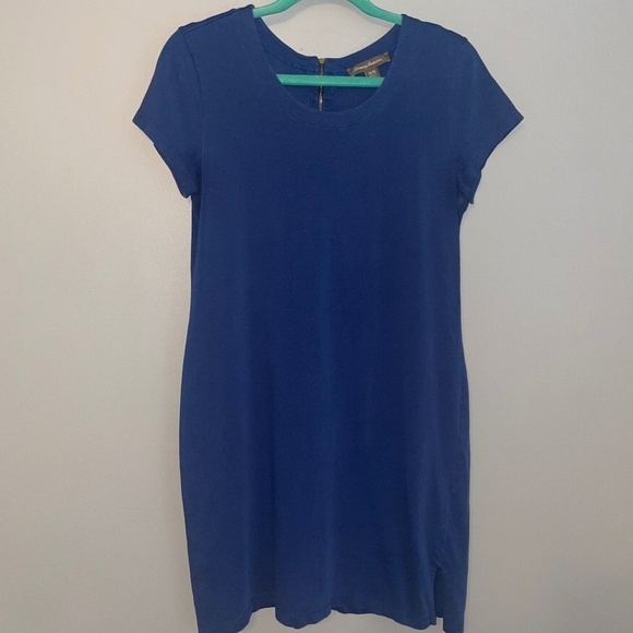 EUC Tommy Bahama Pima Cotton Blue Shift Shirt Dress Size Medium - Picture 2 of 10